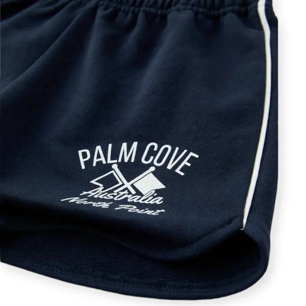 ZARA Kids | Navy | VARSITY PLUSH SHORTS